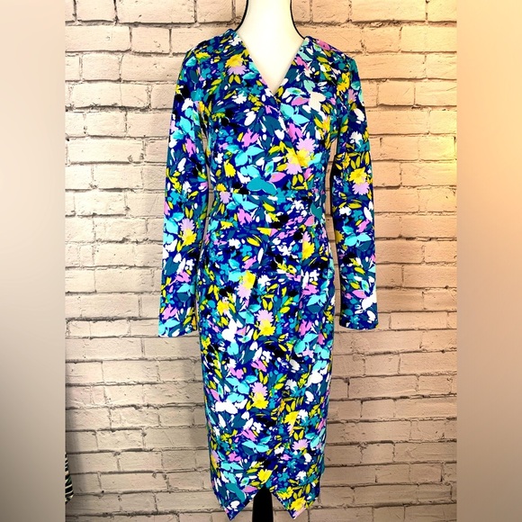 RACHEL Rachel Roy Dresses & Skirts - Rachel Roy Floral Boho Long Sleeved Wrap Dress size Medium NWT